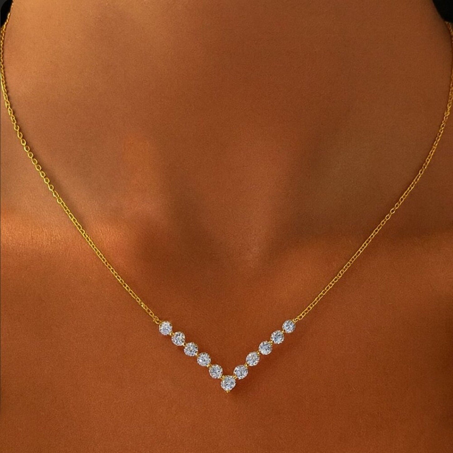 "kingsley" 925 Sterling V Necklace