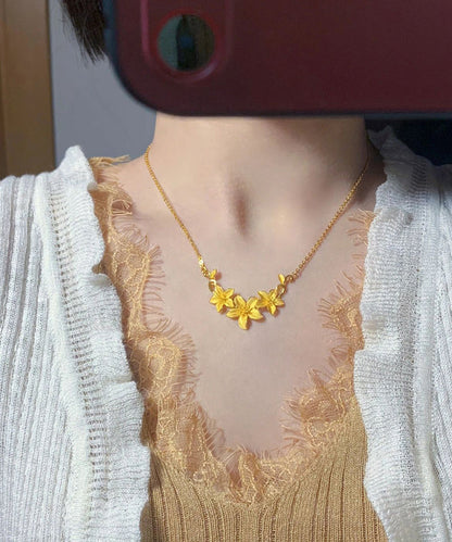 Gold Stainless Steel Overgild Princess Necklace