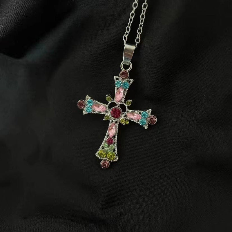 Blessed Gems Cross Necklace