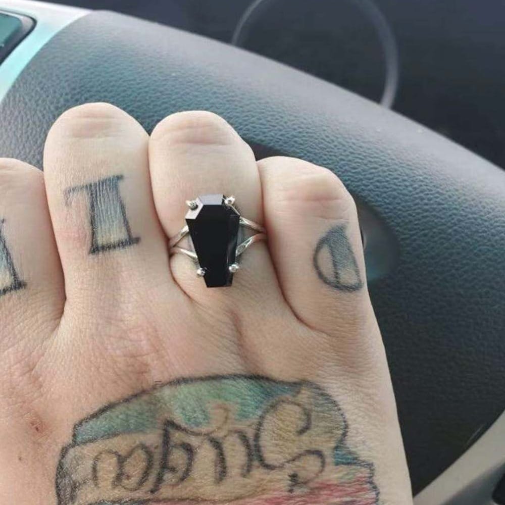 Midnight Coffin Protection Ring