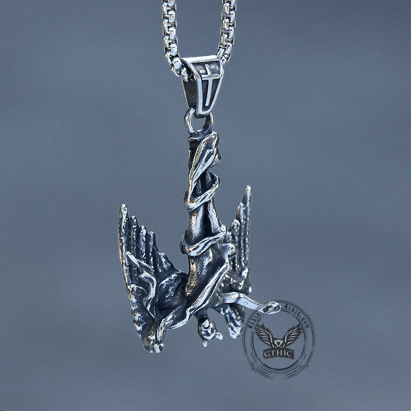Fallen Angel Stainless Steel Pendant