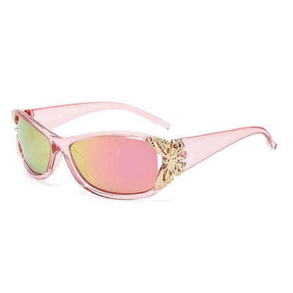 Butterfly Decorated Polarized Pc Sunglasses