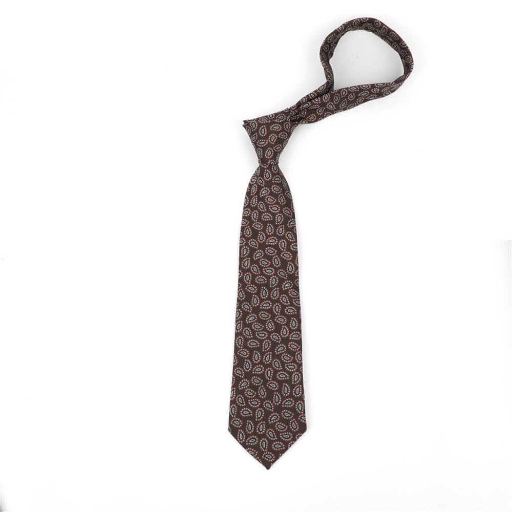 Cashew Pattern Print Polyester Tie