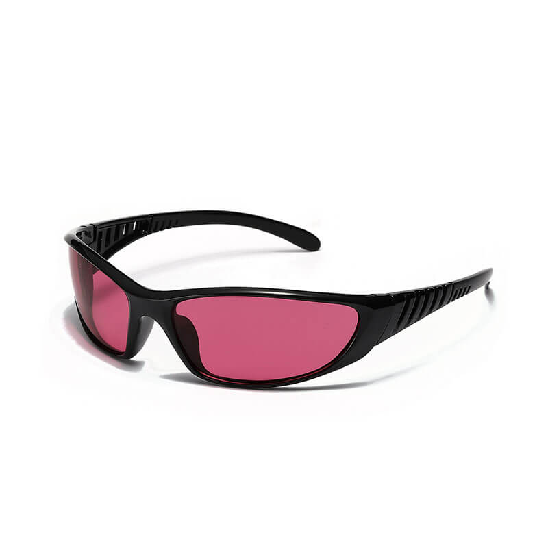 Fashionable Y2k Colorful Hollow Uv-proof Pc Sunglasses