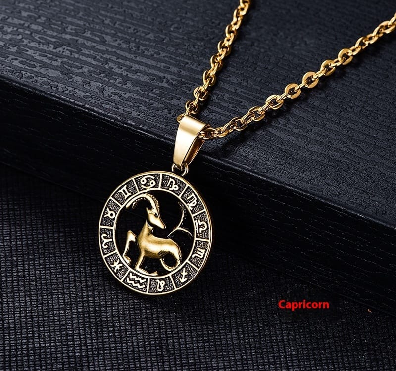 Celestial Zodiac Amulet Necklace