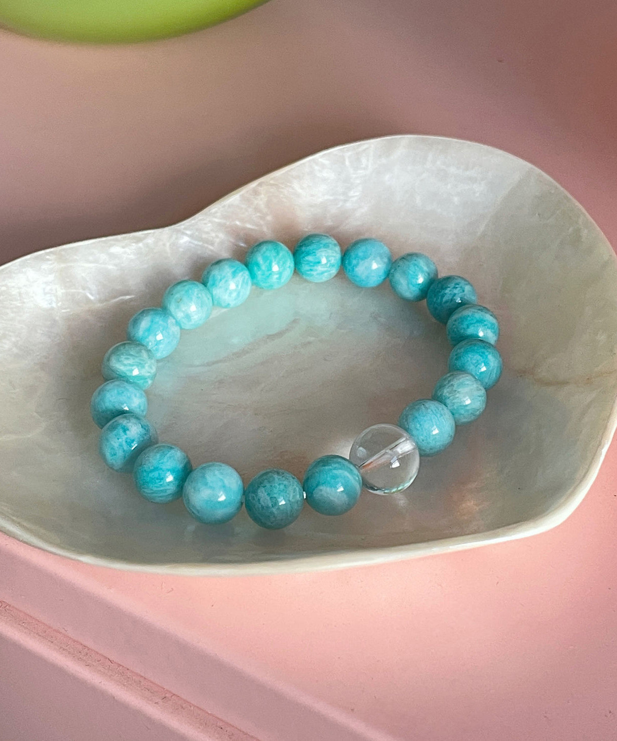 Simple Blue Amazonite Beads Bracelet