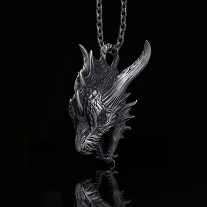 Fierce Dinosaur Head Sterling Silver Jewelry Set
