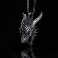 Fierce Dinosaur Head Sterling Silver Pendant