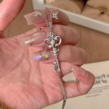 Fleur De Lys Key Necklace