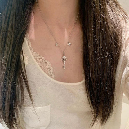 Fleur De Lys Key Necklace