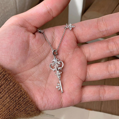 Fleur De Lys Key Necklace