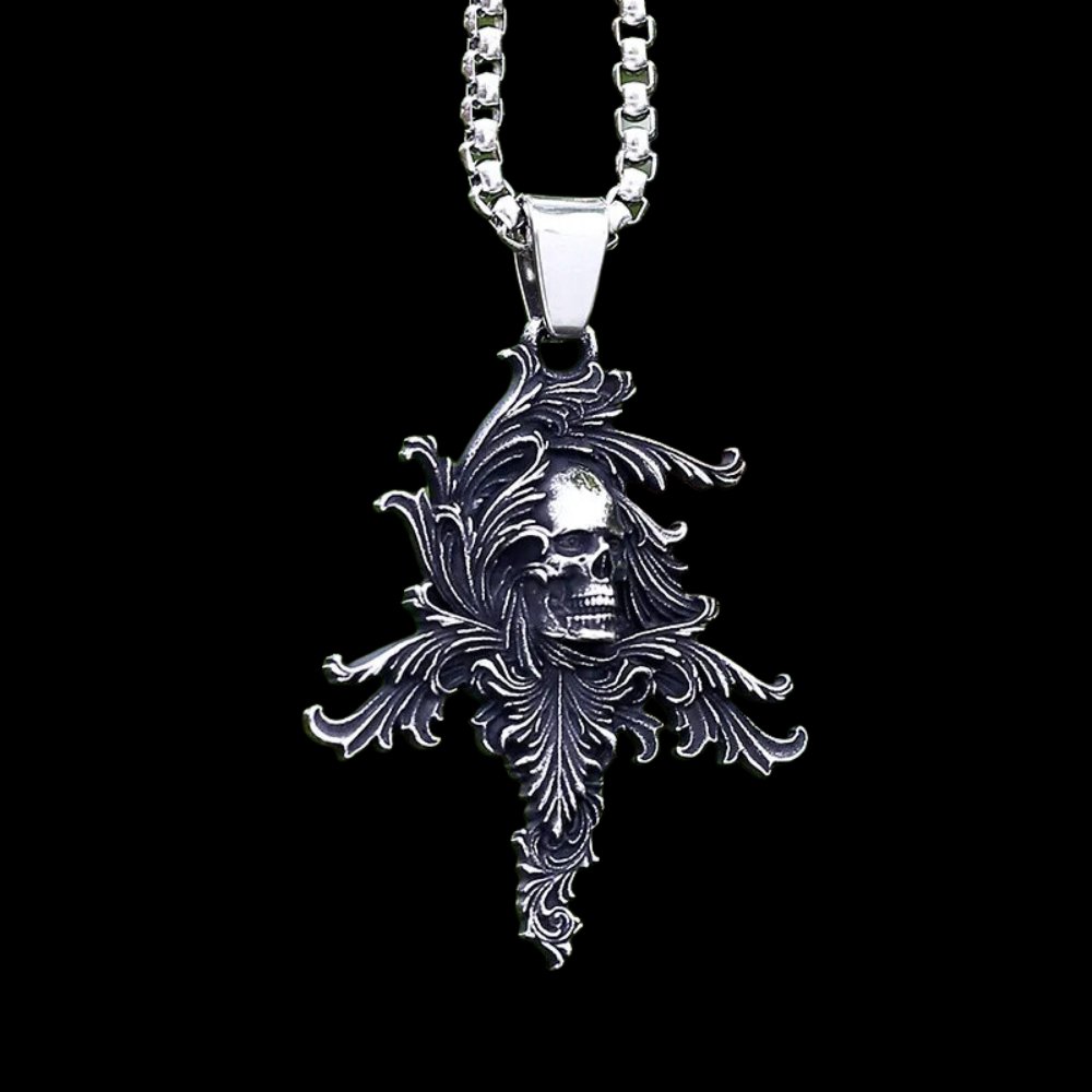 Carved Skull Pendant