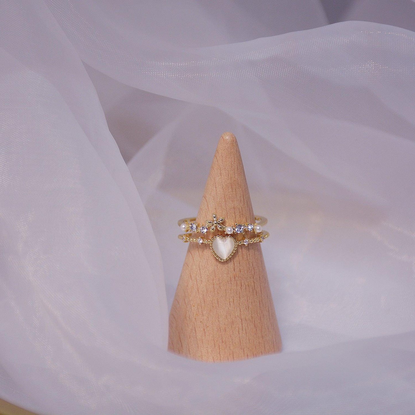 Sandy Heart Ring