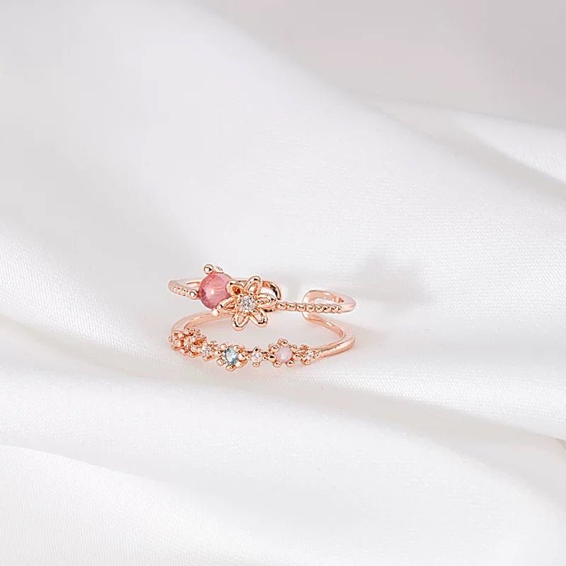 [] Miranda Pink Gem Ring
