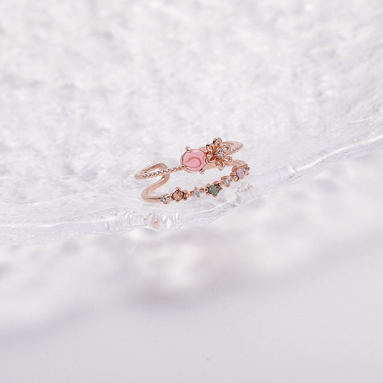[] Miranda Pink Gem Ring
