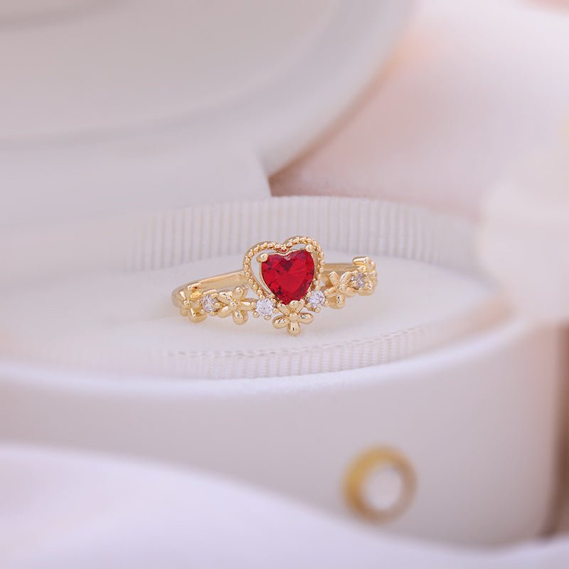 Ruby Heart Ring