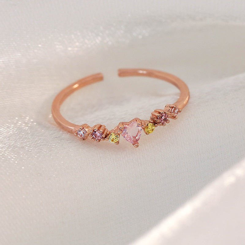 Flower Heart Ring