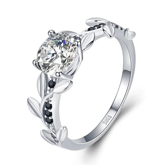 Flower Crown Silver Ring