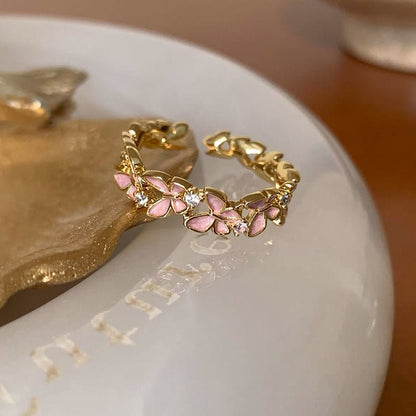 Fluttermist Ring in Pink