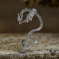 Flying Dragon Stainless Steel Stud Earrings