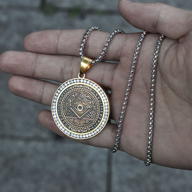 Freemason All-seeing Eye Stainless Steel Pendant