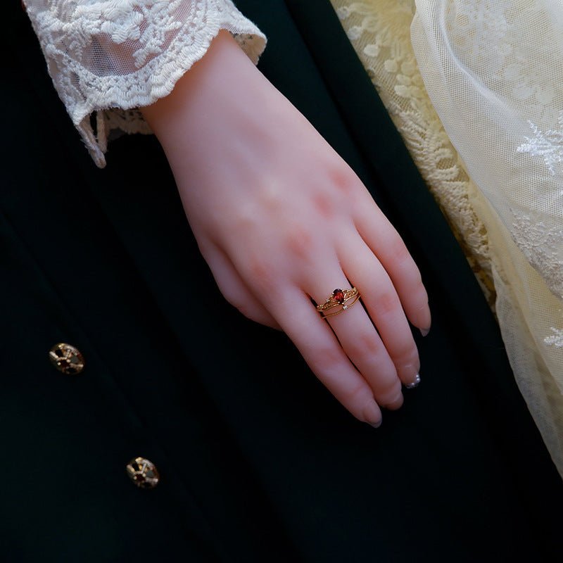 Garnet Tiara Ring Set