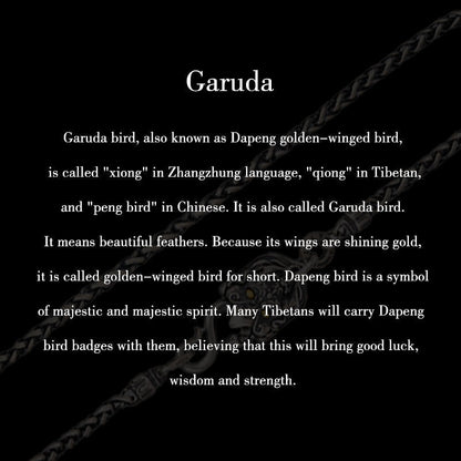 Garuda Wisdom Necklace in 925 Sterling Silver 63cm Chain
