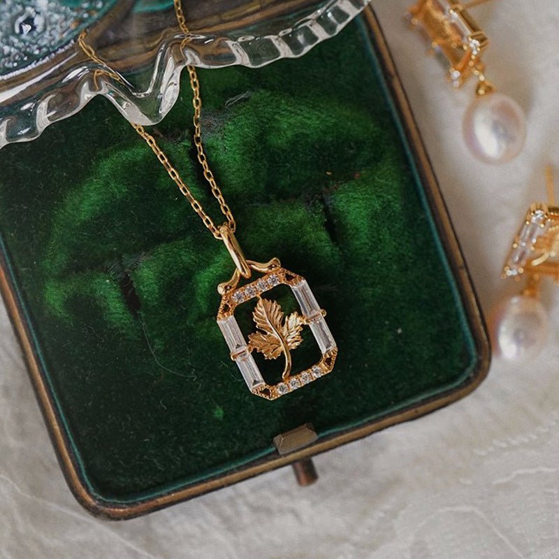 Gilded Maple Leaf Necklace