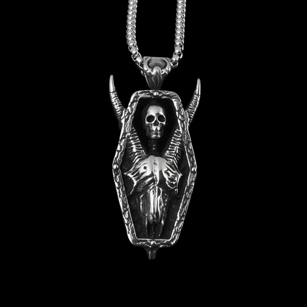 Goat Skeleton Skull Pendant