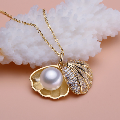 Pearly Shell Mermaid Necklace