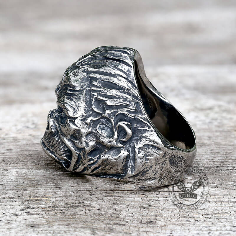 Gorilla King Stainless Steel Animal Ring
