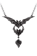Gothic Bat Wing Necklace With Dark Evil-ution Design