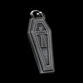 Gothic Coffin Cross Pendant