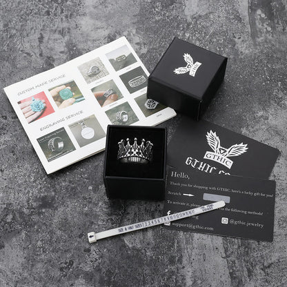 Gothic Crown Stainless Steel Punk Ring