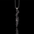 Gothic Dragon Dagger Knife Sterling Silver Pendant