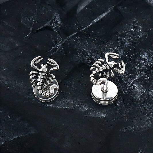 Gothic Scorpion Design Stainless Steel Earrings