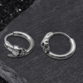 Gothic Skull Stainless Steel Earrings