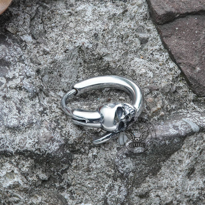 Gothic Skull Stainless Steel Earrings