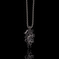Gothic Skull Tentacle Demon Sterling Silver Pendant