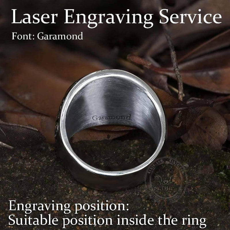 Bear Claw Stainless Steel Viking Ring