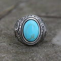 Pattern Gem Stainless Steel Ring