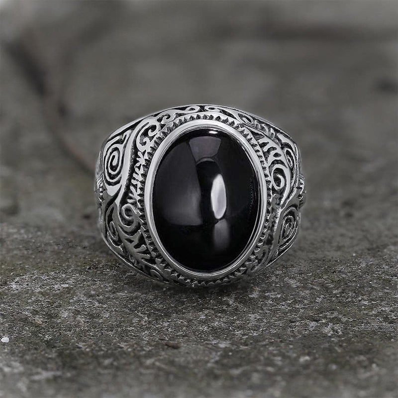 Pattern Gem Sterling Silver Ring