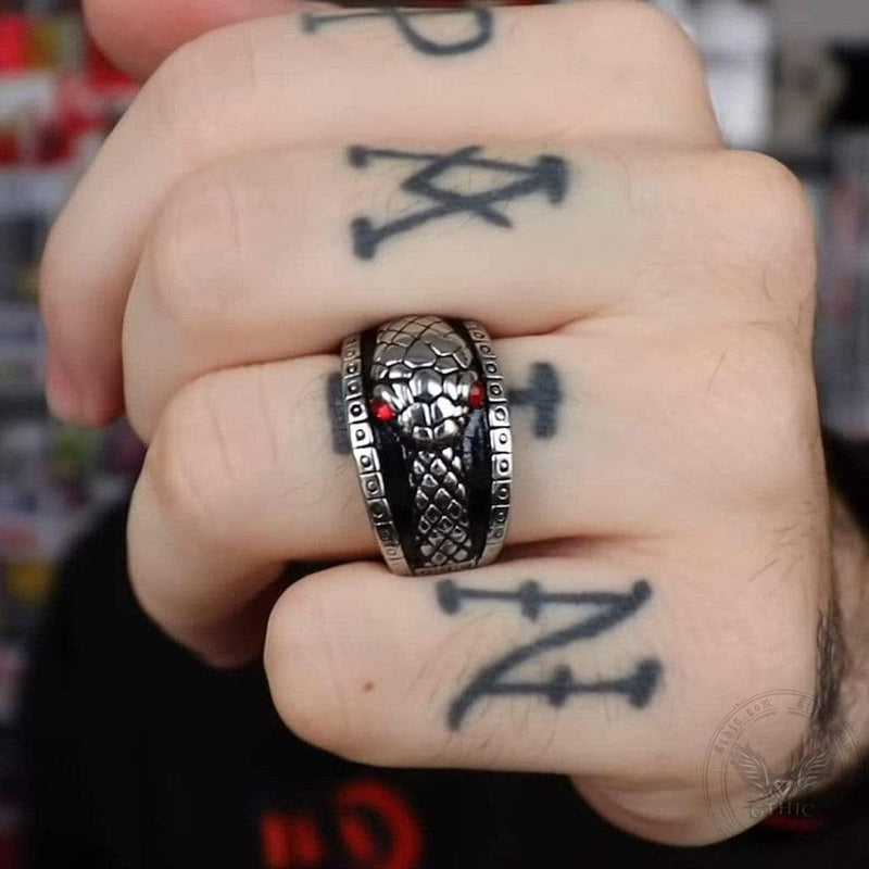 Ouroboros Stainless Steel Mythology Ring