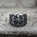 Northern Pirate Compass Stainless Steel Marine Ring
