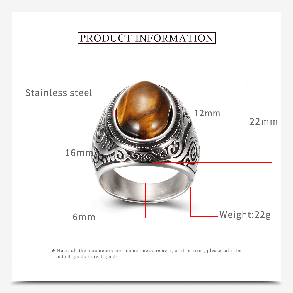 Pattern Gem Sterling Silver Ring