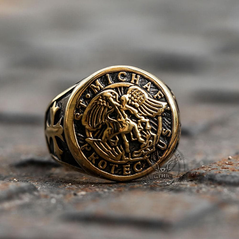 Guardian Angel Templar Knight Ring