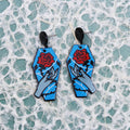 Halloween Coffin Acrylic Dangle Earrings