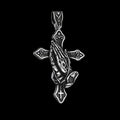 Hands of Prayer Cross Pendant