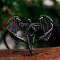 Heart Shape Skeleton Stainless Steel Skull Pendant