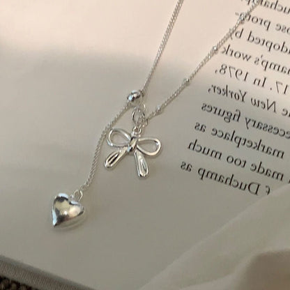 Heartstring Bow Necklace